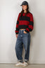 Johny - Sweater - Derek - Burgundy/Navy