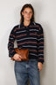 Johny - Sweater - Gino Polo Long Sleeve - Blue/Burgundy