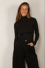 RÓHE- Top - Fine Merino Turtleneck - Anthracite Melange