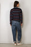 Johny - Sweater - Gino Polo Long Sleeve - Blue/Burgundy