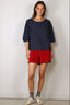 Suzie Kondi - Top - Saria Solid Cotton Poplin- Navy