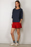 Suzie Kondi - Top - Saria Solid Cotton Poplin- Navy