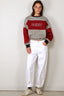 Johny - Sweater - Oscar - Grey/ Burgundy