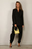 RÓHE - Broek - Tailored Cuff Trousers - Black