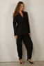 RÓHE - Blazer - Fitted Tuxedo Blazer - Black
