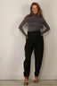 RÓHE - Top - Fine Merino Turtleneck - Mid Grey Melange
