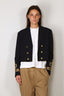 Ralph Lauren - Jacket - Double Breasted Cropped Wool Jacket - Navy