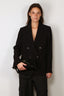 Vince - Blazer - Crepe Double Breasted Blazer - Black