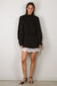Rotate - Jurk - Minidress Ls Lace Detail - Black Comb