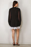 Rotate - Jurk - Minidress Ls Lace Detail - Black Comb