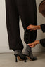 Tibi - Broek - Light Weight Sweatshirting Winslow Pant - Black