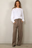 Tibi - Sweater - Light Weight Sweatshirting Crewneck Sweatshirt - White