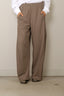 Tibi - Broek - Light Weight Sweatshirting Winslow Pant - Dark Stone