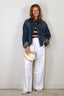 BYLOTTE Studios - T-Shirt - Olsen Tee - Bordeaux / White / Navy