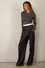 RÓHE - Top - Fine Merino Long Sleeve - Mid Grey Melange