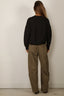 Tibi - Sweater - Light Weight Sweatshirting Crewneck Sweatshirt - Black