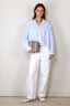 BYLOTTE Studios - Blouse - Olivia Shirt - Blue / White striped