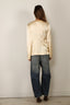 Forte_Forte - Blouse - Silk Satin Shirt Without Scarf - Ivory
