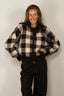 Golden Goose - Vest - Journey W's Knit Dress Rachelle Wool Check Jacquard - Afterdark / Oatmilk
