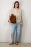 SoSue - Blouse - Cowboy Button Linen - Beige