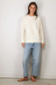 Vince - Trui - Boiled Cashmere Crew - Off White