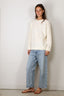 Vince - Trui - Boiled Cashmere Crew - Off White