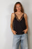 Forte_Forte - Top - Envers Satin Lace Neckline Top - Notte
