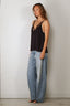 Forte_Forte - Top - Envers Satin Lace Neckline Top - Notte