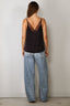 Forte_Forte - Top - Envers Satin Lace Neckline Top - Notte