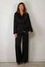 Forte_Forte - Jacket - "The Lotus" Fluid Jacquard Pajama Jacket - Notte