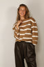 BYLOTTE Studios - Top - Lily Longsleeve - Brown Striped