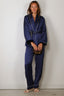 Forte_Forte - Jacket - "Le Club" Print Envers Satin Robe De Chambre - Notte