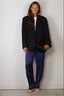 Forte_Forte - Broek - "Le Club" Print Envers Satin Pajama Pants - Notte