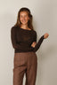 BYLOTTE Studios - Top - Rosie - Dark Brown