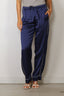 Forte_Forte - Broek - "Le Club" Print Envers Satin Pajama Pants - Notte