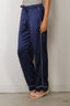 Forte_Forte - Broek - "Le Club" Print Envers Satin Pajama Pants - Notte