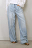 R13 - jeans - DAMON PLEATED WIDE - LENNON BLUE