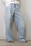 R13 - jeans - DAMON PLEATED WIDE - LENNON BLUE