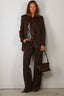 Nili Lotan - Blouse - Alfie - Brown / Ivory Bandana Print