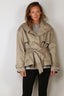 Rotate - Jas - Short Trench Coat - Aluminum