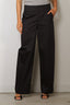 Vince - Broek - High Waist Elastic Back Cotton Trouser - Ink