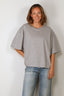 BYLOTTE Studios - T-shirt - Hailey Tee - Grey Melange