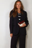 Forte_Forte - Blazer - Matt Envers Satin Jacket - Notte