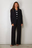 Forte_Forte - Blazer - Matt Envers Satin Jacket - Notte