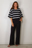 BYLOTTE Studios - T-Shirt - Olsen Tee - Navy / White / Bordeaux