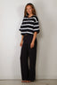 BYLOTTE Studios - T-Shirt - Olsen Tee - Navy / White / Bordeaux
