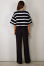 BYLOTTE Studios - T-Shirt - Olsen Tee - Navy / White / Bordeaux