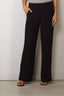 Forte_Forte - Broek - Matt Envers Satin High Waist Flat Front Pants - Notte