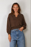 Lisa Yang - Sweater - Katriel - Dark Truffle