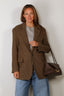 Denimist - Blazer - Hyannis Deconstructed Blazer - Brown Herring Bone
